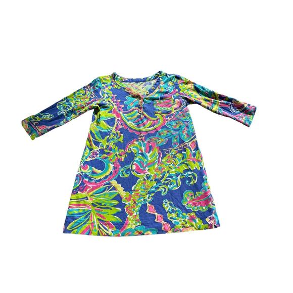 Lilly Pulitzer Girls Toucan Play Mini Palmetto Dress Size XS 4/5